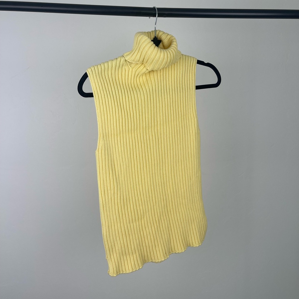 Yellow GAP turtleneck top